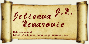 Jelisava Memarović vizit kartica